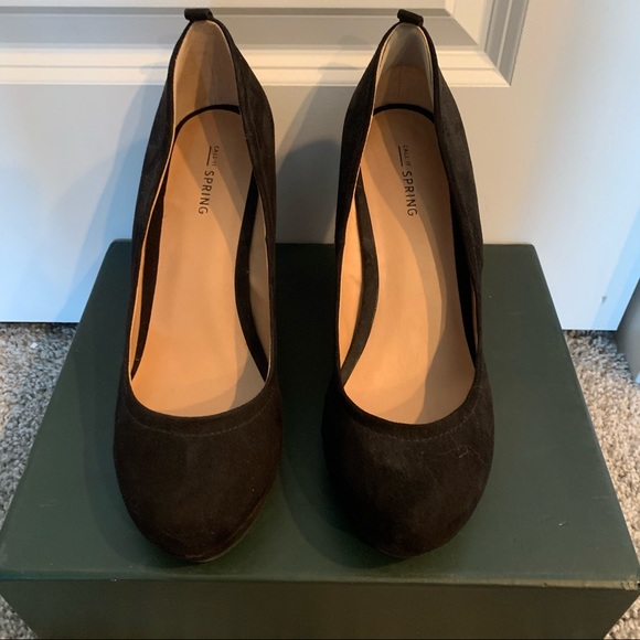 Call it spring faux suede wedge heels - Picture 3 of 8